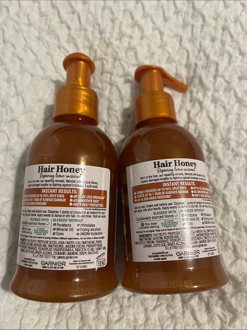 NWT Garnier Whole Blends Hair Honey Repairing Serum - Picture 2 of 3